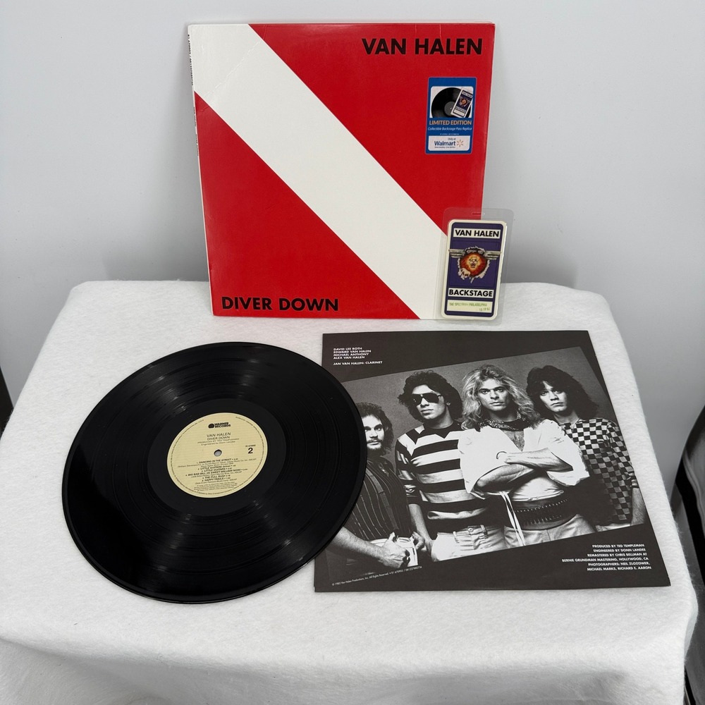 Van Halen Diver Down Vinyl LP Limited Edition Walmart Exclusive Backstage Pass